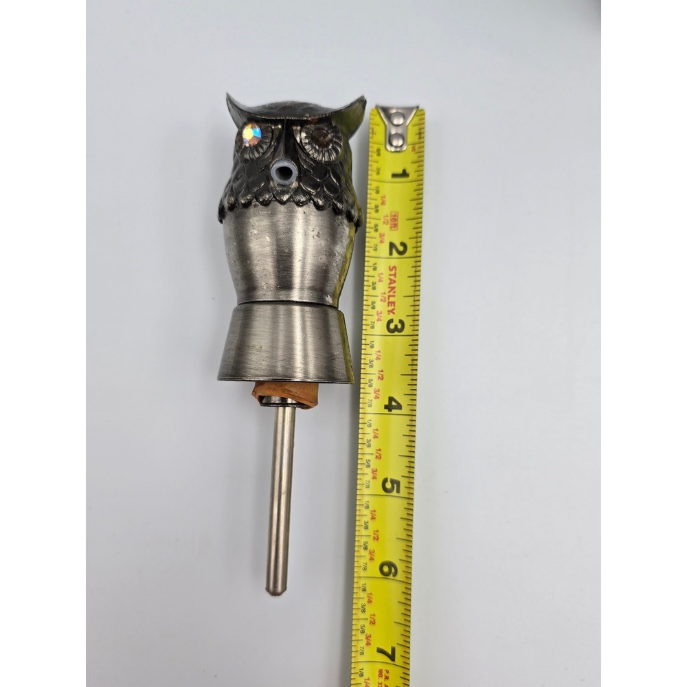 Vintage Owl Auto Jigger Bar Tool Cocktail Mixer with Original Box - Picture 7 of 10